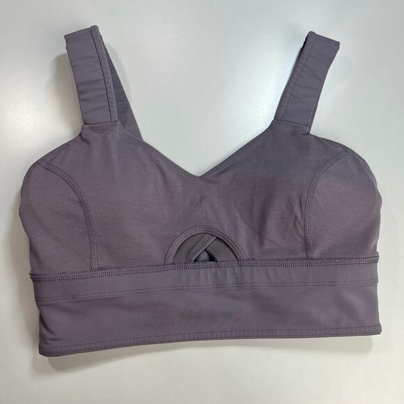 Lululemon Wild‎ Twist Bra Dusty Dawn Size 8 Sports Bra Light Purple - Picture 12 of 12